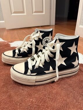 Chuck Taylor All Star Lift Stars Platform Star Print Converse High Top Size 8